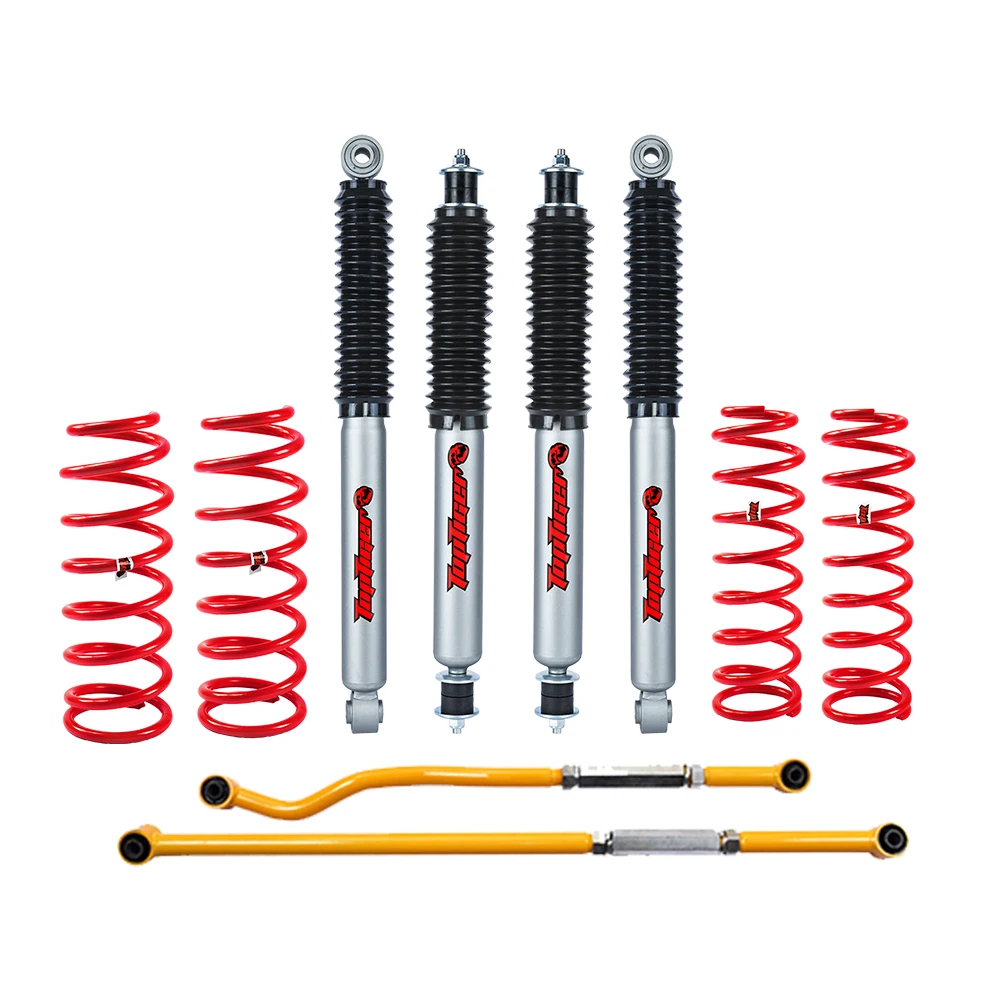 For TOYOTA Land Cruiser 80 Series Nitrogen Gas Charged Shock Absorber Coil Spring 2 Inch Suspension Lift Kit