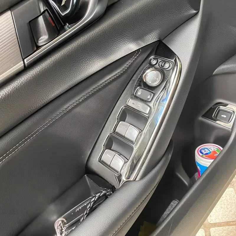 

Подходит для Honda Accord 2018-2022 Автомобильная Внутренняя дверь окно стеклянная панель подлокотник фоторамка 4 шт.