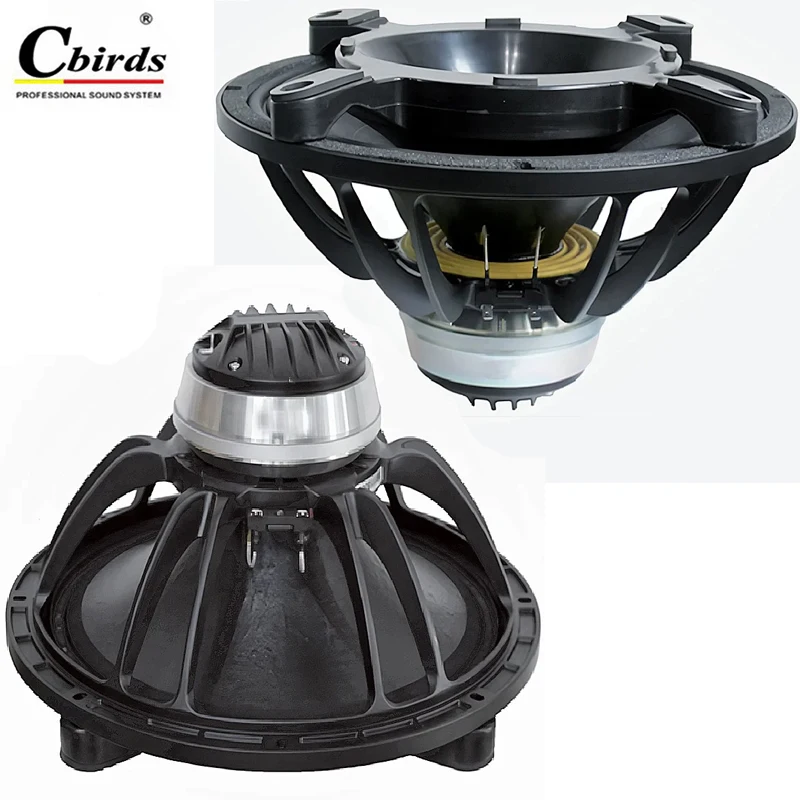 15 Inch Neodymium Coaxial Speaker Driver 8 Ohm Pro Audio Woofer Compression Tweeter X15 - 1100W Program for Line Array PA System