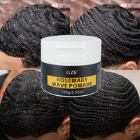 GZE ROSEMARY WAVE POMADE DEEP WAVES POMADE- Water-Based Hair Cream for 360 Wave Training and Wolfing - Styling, Strong Hold