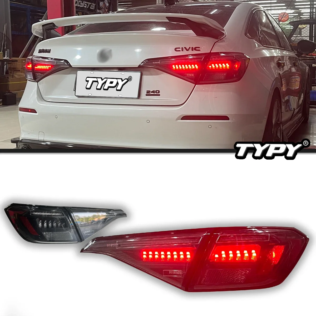 

Car Lights For Honda Civic 11th Taillight 2022-2023 LED Projetor Tail Lamp Daytime Running Light Automotive Accessories