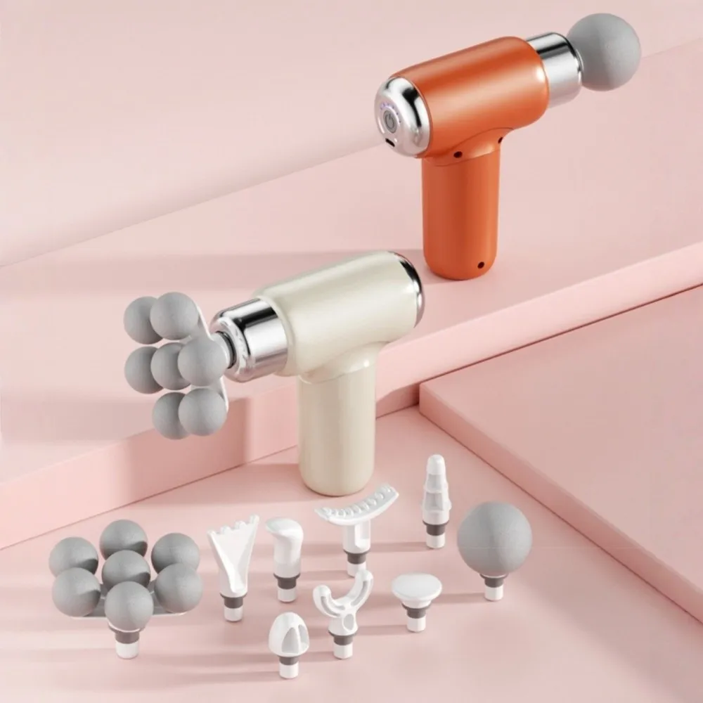 9 Replaceable Heads 7 Balls Muscle Massager Compact Size Adjustable 6-speed Fascia Machine Massager Handheld Cordless