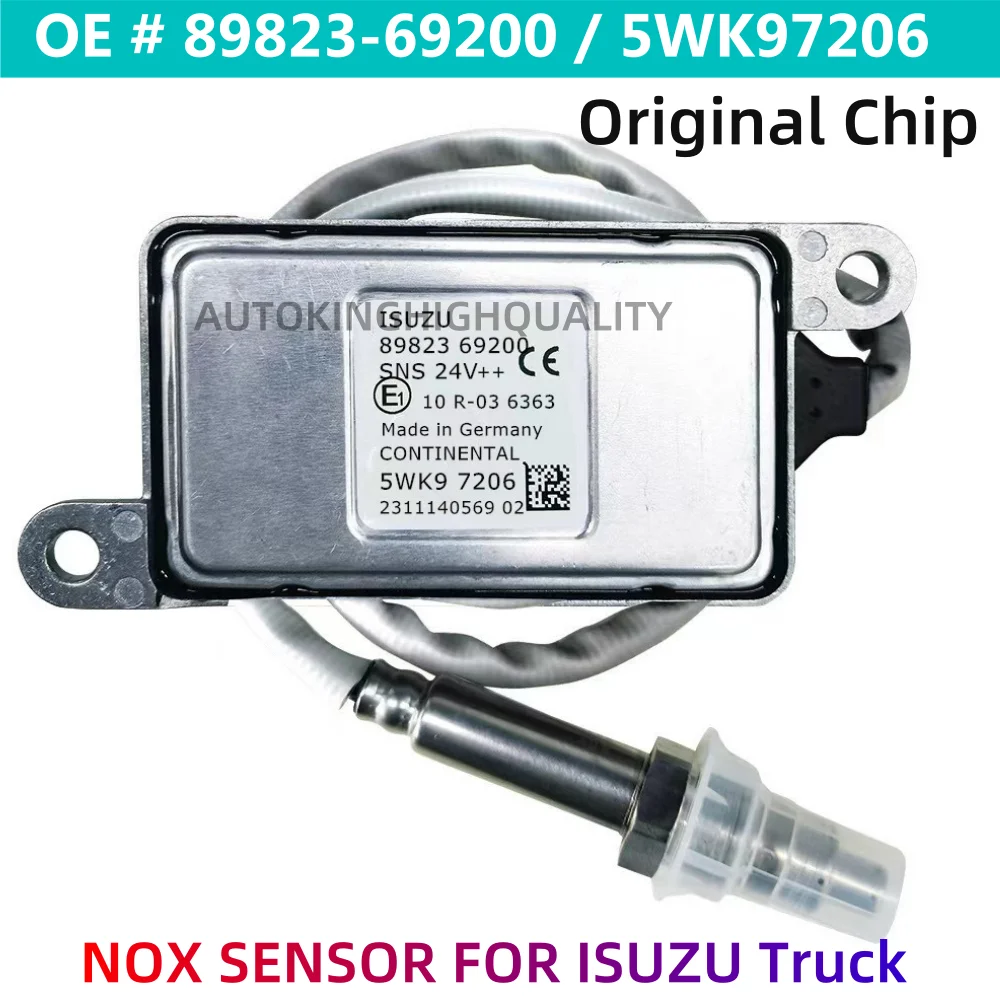 

89823-69200 5WK97206 8982369200 Original New Nitrogen Oxide Sensor Nox Sensor 24V For ISUZU Truck Parts