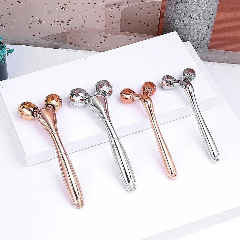 3D Face Lift Massager 24k Gold Face Lift Bar Jade Roller Facial Massage Guasha Board Natural Rose Quartz Beauty Skin Tools