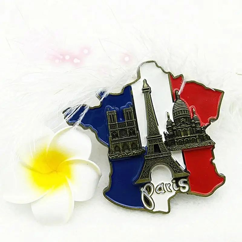 Paris France Ei-ffel Tower Triumphal Arch European Refrigerator Magnetic Fridge Magnets World Tourist Souvenir Collection Gifts