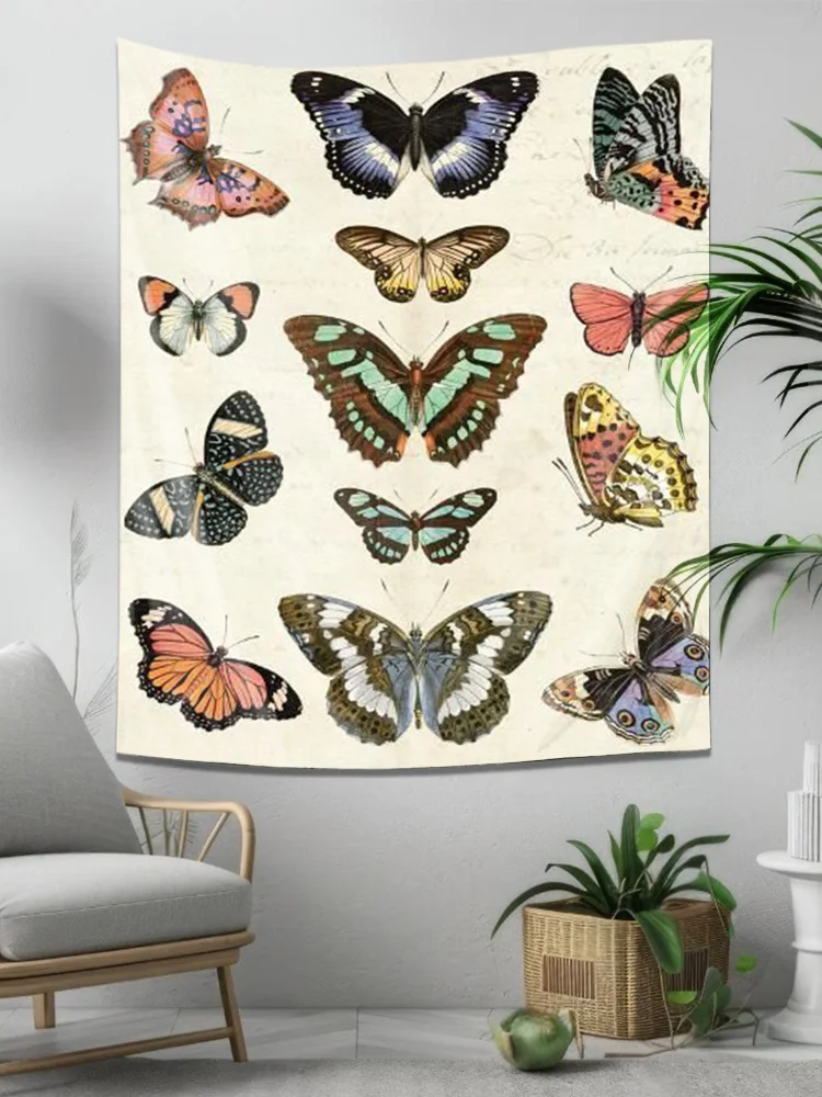 "Dancing Butterflies – Exquisite Butterfly Pattern Wall Hanging Tapestry"