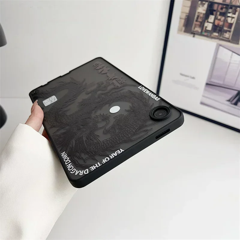 Untuk Samsung Galaxy Tab S9 FE 11 "A9 Plus A8 A7 S7 FE S8 Plus 12.4 Tab S6 Lite P610 P619 Case penutup Tablet Loong Dragon China