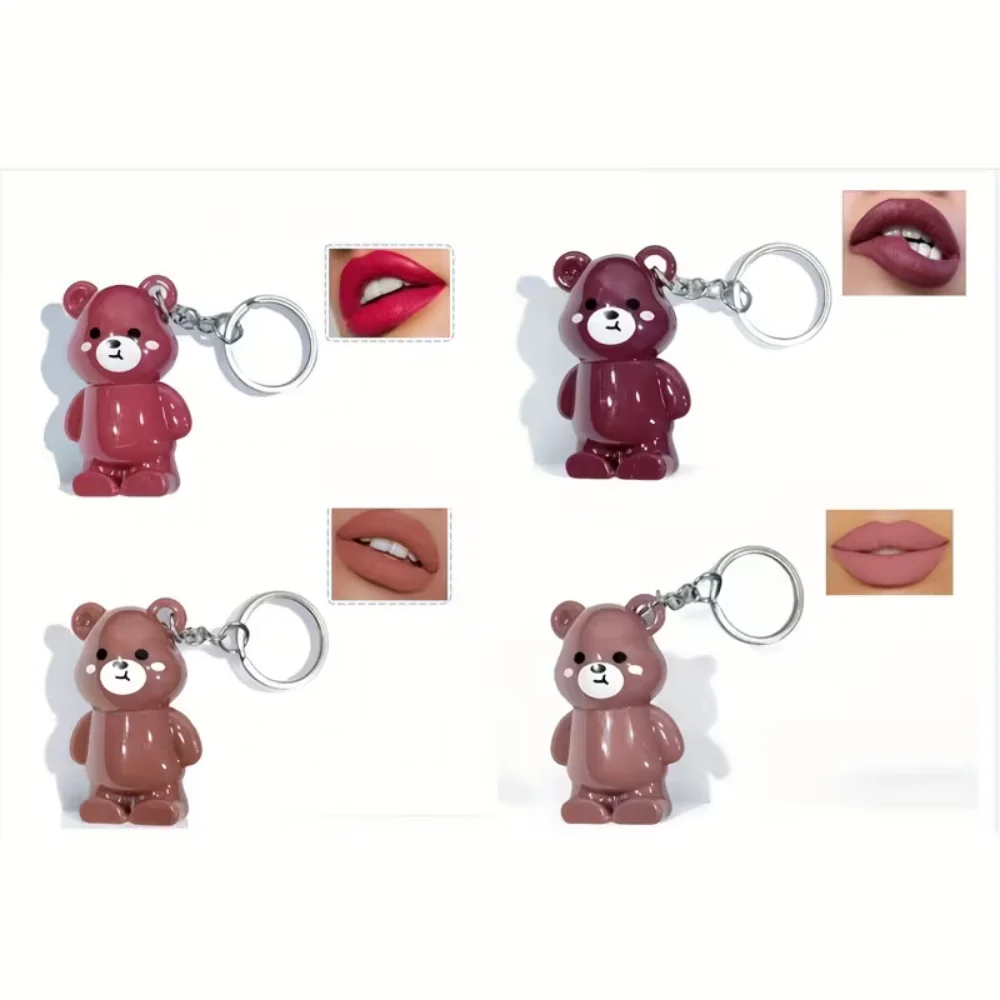 قطعتان من علبة هدايا ملمع الشفاه الصغيرة |   ملمع شفاه أنيق معلق، يدوم طويلاً ولا يبهت، يجب أن يكون لجمال التنقل اليومي