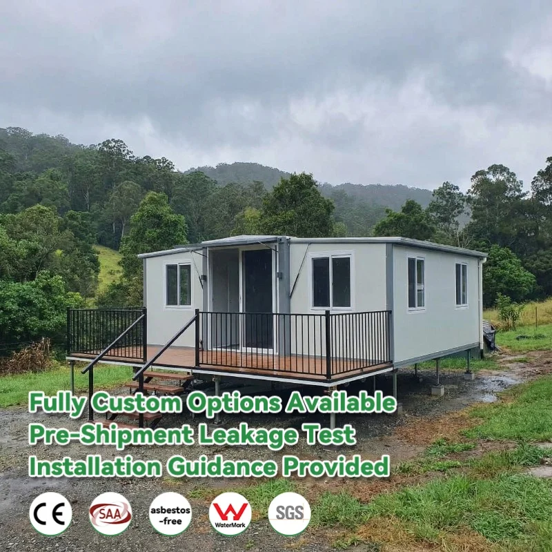 20Ft Portable Expandable House Class 1A Granny Flat Placed in Rural Area Ready Made Features Container Home