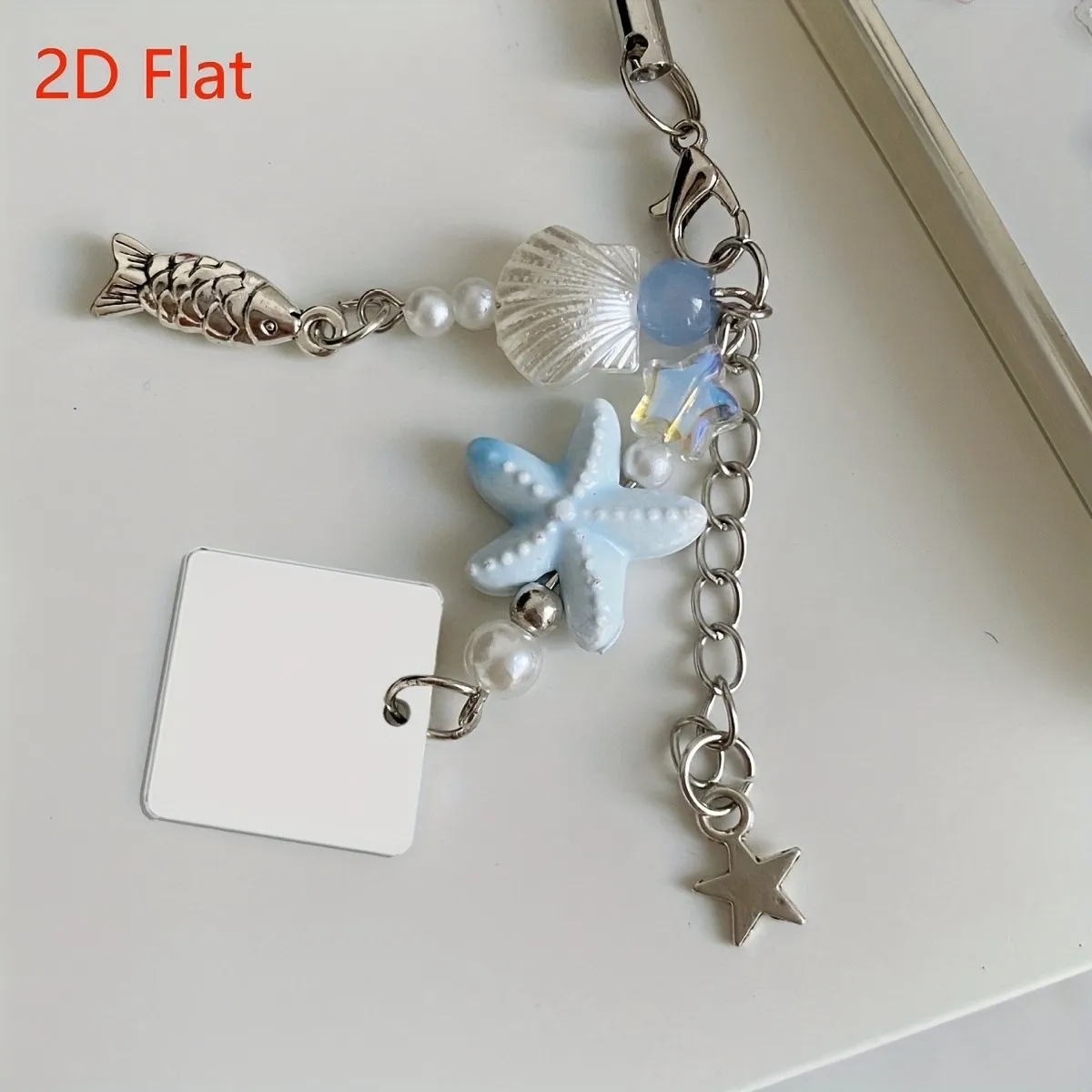 Custom Summer Starfish & Fish Beaded Bracelet, CCD Pendant + Cute Star Decor