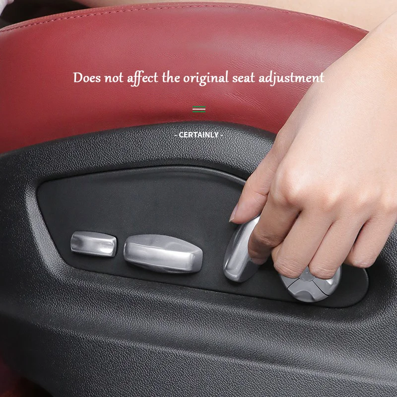 For Porsche Panamera 971 Cayenne 911 992 92A Taycan Y1A 2022-2025 Car 14 18 Way Seat Adjustment Button Cover Sequin Trim Sticker