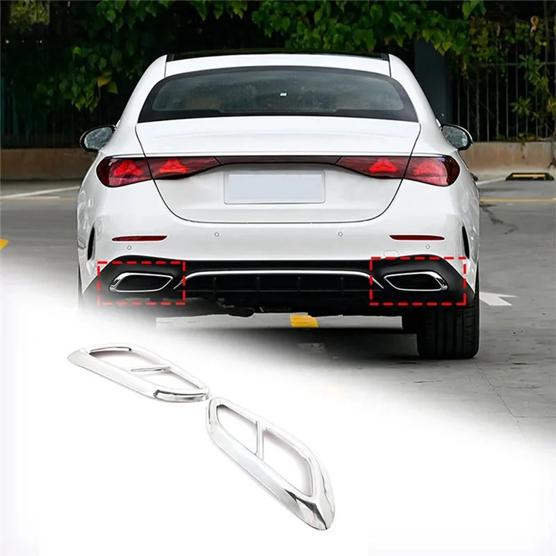 

Unique Rear Exhaust Muffler Tail Pipe Cover Trim Stainless Steel For Mercedes Benz E Class W214 CLE 2024 Sports Version