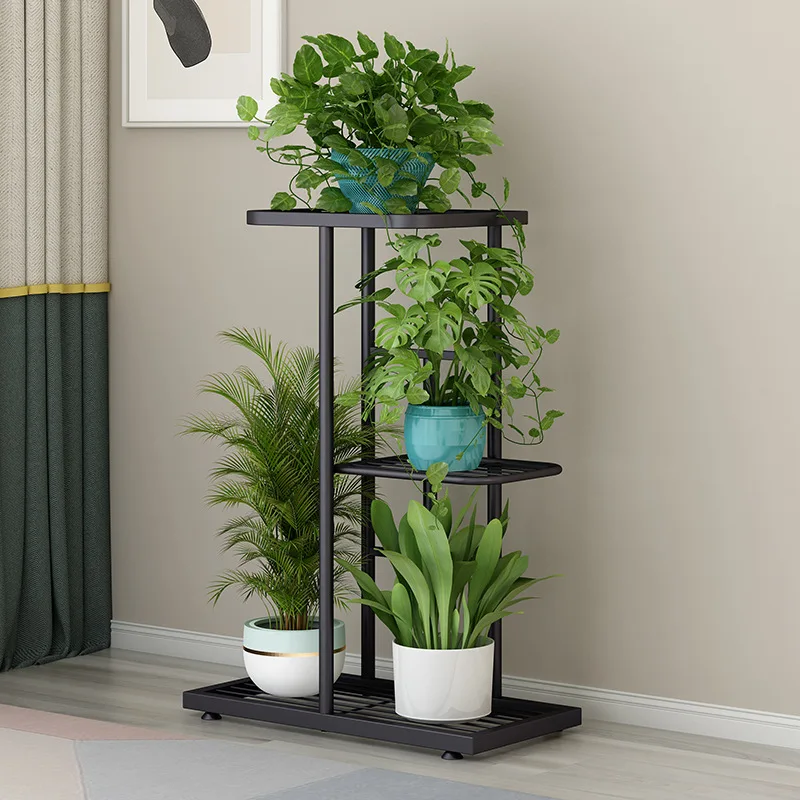 

3Tier Plant Shelves Iron Potted Flower Plant Stand Rack Multiple Flower Pot Holder Shelf IndoorOutdoor Planter Display Organizer