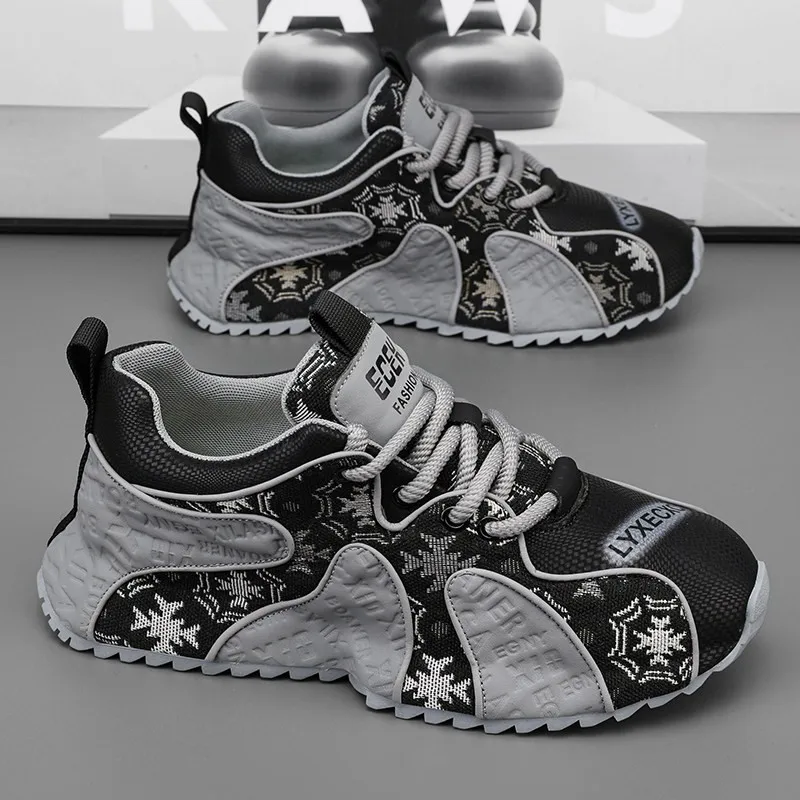 Fashionable Casual Men's Shoes Autumn 2026 New Style Sporty Thick Bottom Dad Shoes Comfortable All-Match Increased Height