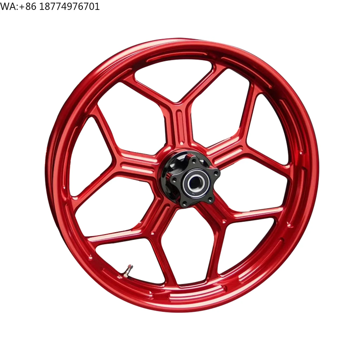 For Harley 08-later FLSTF FLSTFB FLSTFBS New Motorcycles Red Aluminum Alloy Wheel Hub Accessories Front Rear Compatible Steel