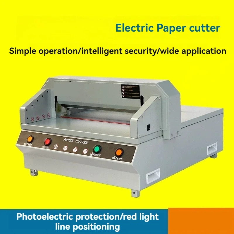 450VG Electric Desktop Paper Cutter – Semi-Automatic A3/A4 Multi-functional Cutter for Thick Paper, Bid Documents, and Books