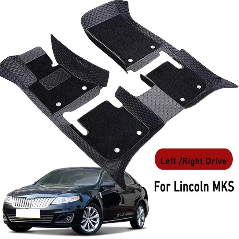 Car floor mats for Lincoln MKS 2010 Customauto foot Pads automobile carpet cover interior accessories