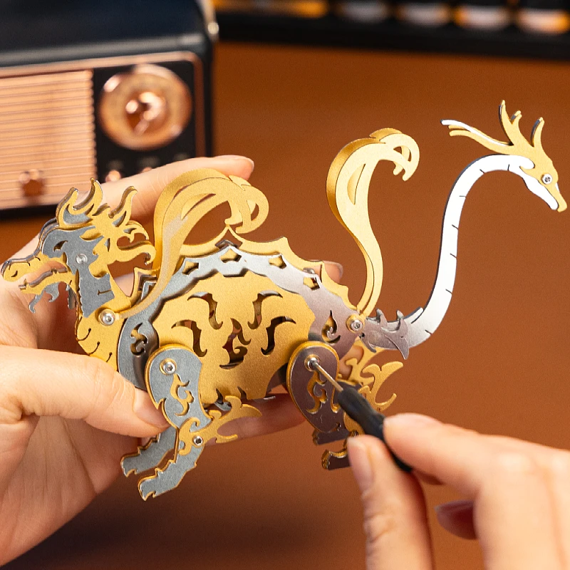 MOKR Xuanwu 3D Metalen Puzzel Kinderspeelgoed DIY Assemblagemodel Kerst Verjaardagscadeau Onderwijs en training