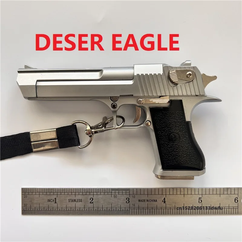 1:2.05 Metal M1911 92F M4A1 M16 AK47 AWM Desert Eagle Miniaturowy model zabawki Brelok do kluczy Prawdziwa broń Dorosłe dziecko Alloy Empire