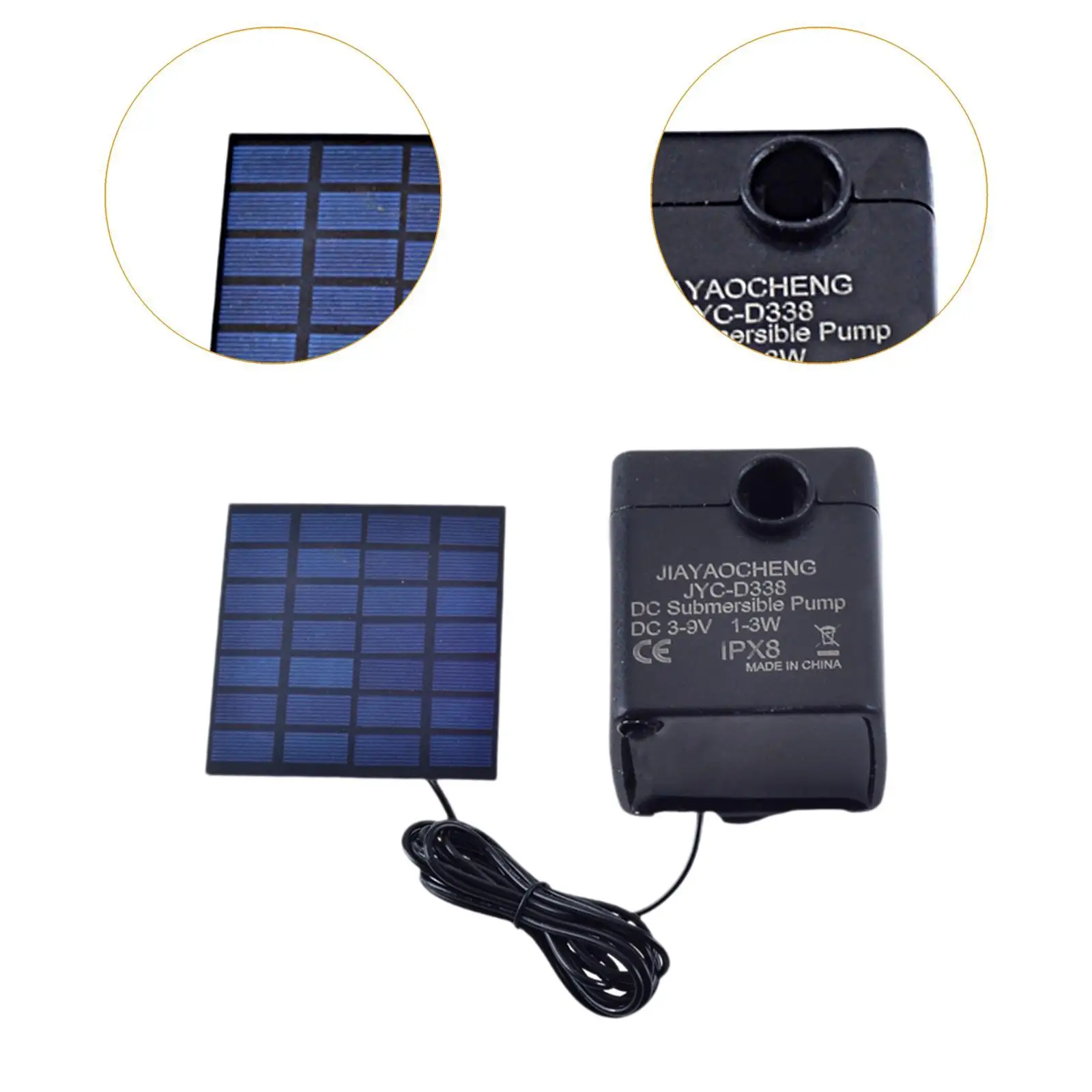 Fontanna zasilana energią słoneczną, dekoracja, fontanna zewnętrzna do krajobrazu, basenu, kąpiel dla ptaków.