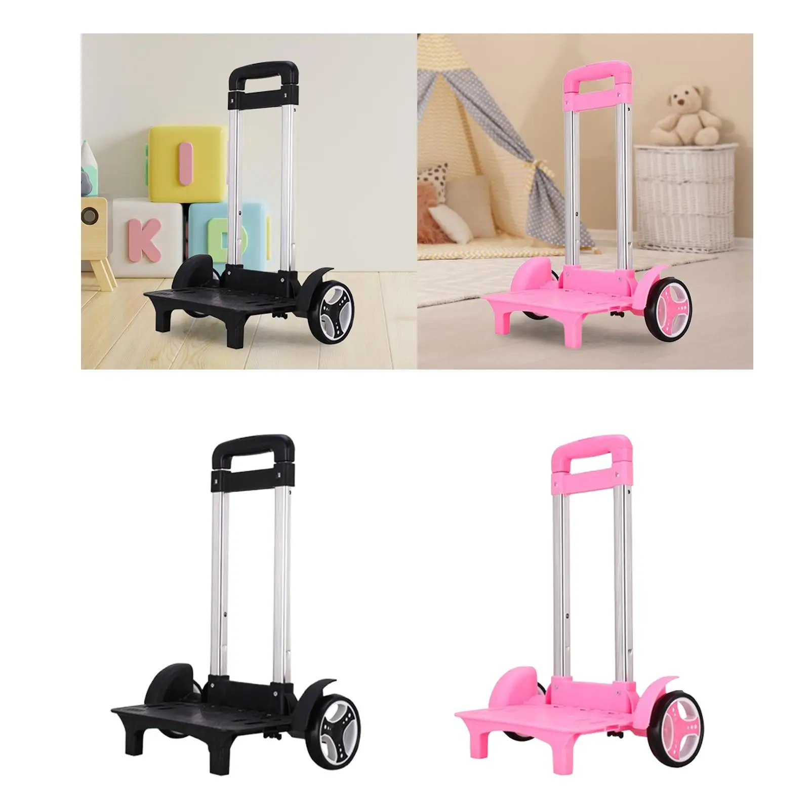 Trolley Cart Transport Multipurpose Storage Luggage Wheeled Shopping Cart