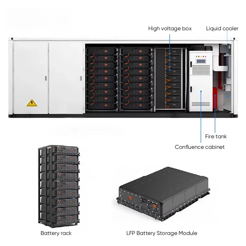 BESS ESS Outdoor 1MW 1000KWH 20FT Lithium Solar Battery 500kWh High Voltage Lifepo4 Battery System Energy Storage Container