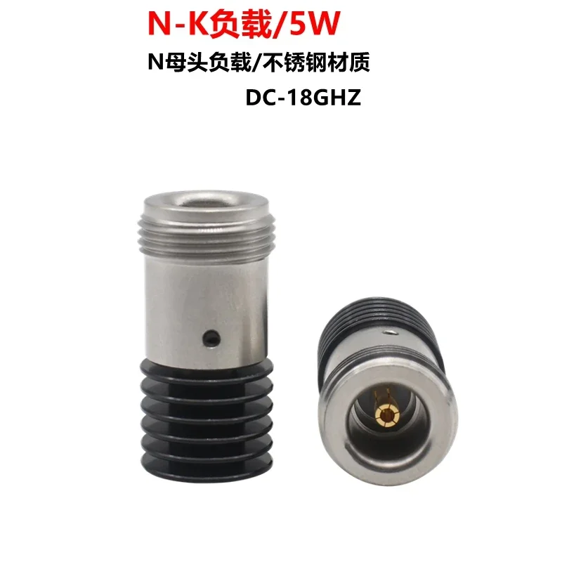 N-KR-5W stainless steel coaxial load high power 18GHZ test model with heat dissipation L16 female end point 50 euros