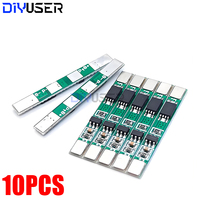 10PCS 1S 3.7V 3A Li-ion BMS Protection Board PCM for 18650 LiPo Battery, Overcharge/Short Circuit Protect, DIY Power Bank