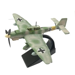 Junkers-avión alemán Stuka JU-87 JU87B, bombardero de buceo, caza, Metal fundido a presión, modelo de avión, juguete de regalo de adorno, escala 1:72, 1/72