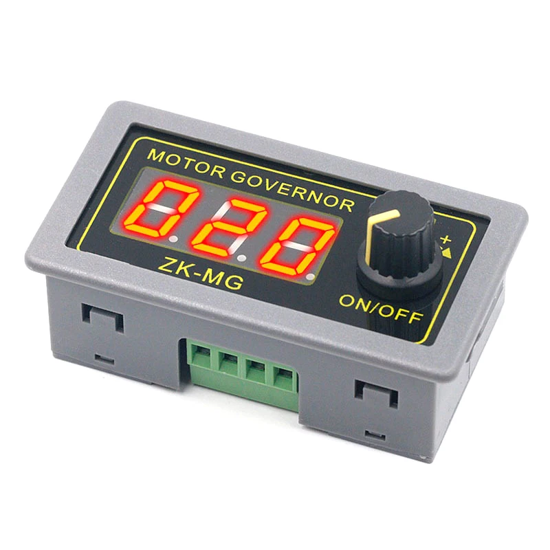 DC 5-30V 12v 24v 5A DC Motor Controller PWM Adjustable Speed Digital Display Encoder Frequency MAX 15A ZK-MG