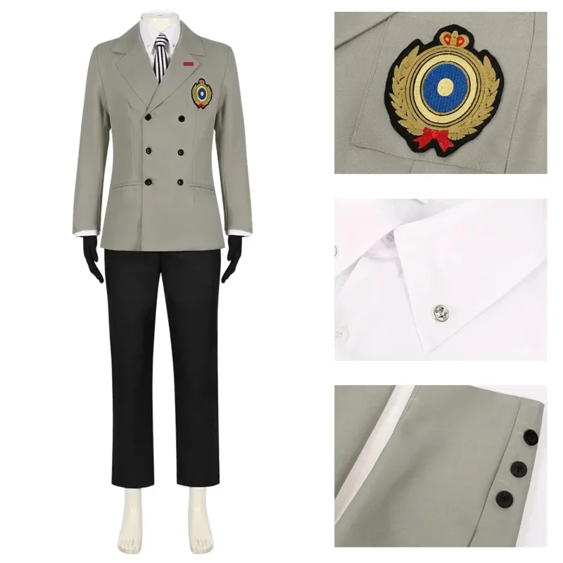 Anime Persona 5 p5 Goro Akechi Schuluniform Anzug Krähe Cosplay Kostüm Outfit Hemd Schuluniformen Anzüge für Jungen Erwachsene