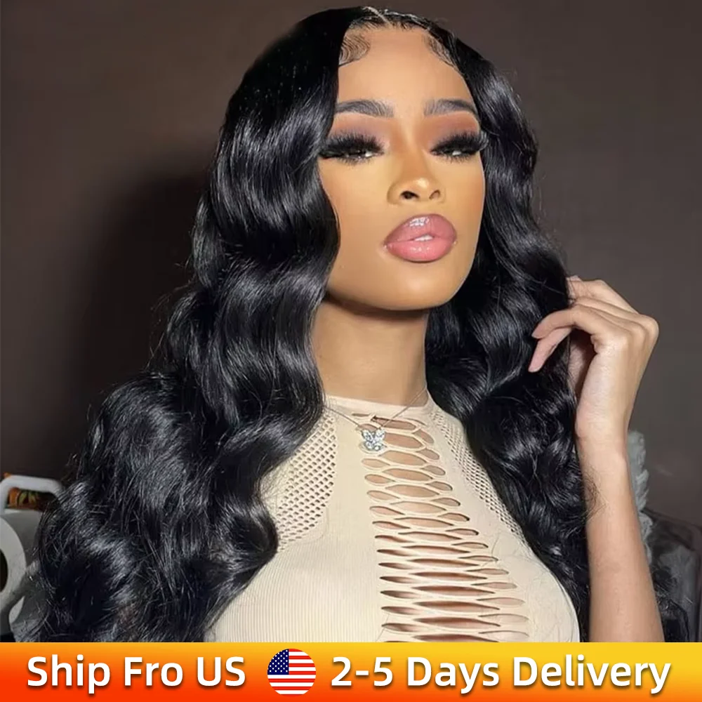 

250% Density Body Wave Wigs 13x6 HD Lace Front Human Hair Wig 13x4 Transparent Brazilian PrePlucked Lace Frontal Wig For Women