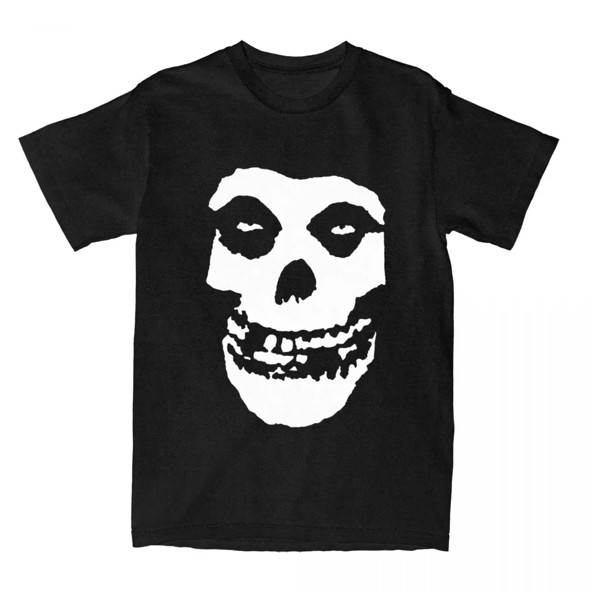 Skull Misfits T-Shirt per uomo umorismo 100% cotone T-Shirt girocollo manica corta T-Shirt Idea regalo vestiti