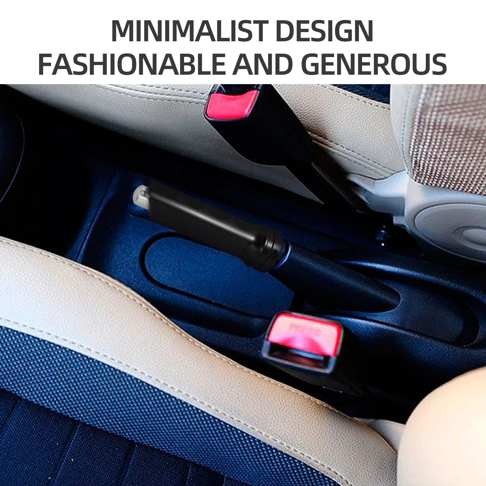 

Aluminum Alloy Handbrake Cover for Cars - Sleek Minimalist Design Fit Most Vehicle Models Auto Handbrake Cover Decorative Car