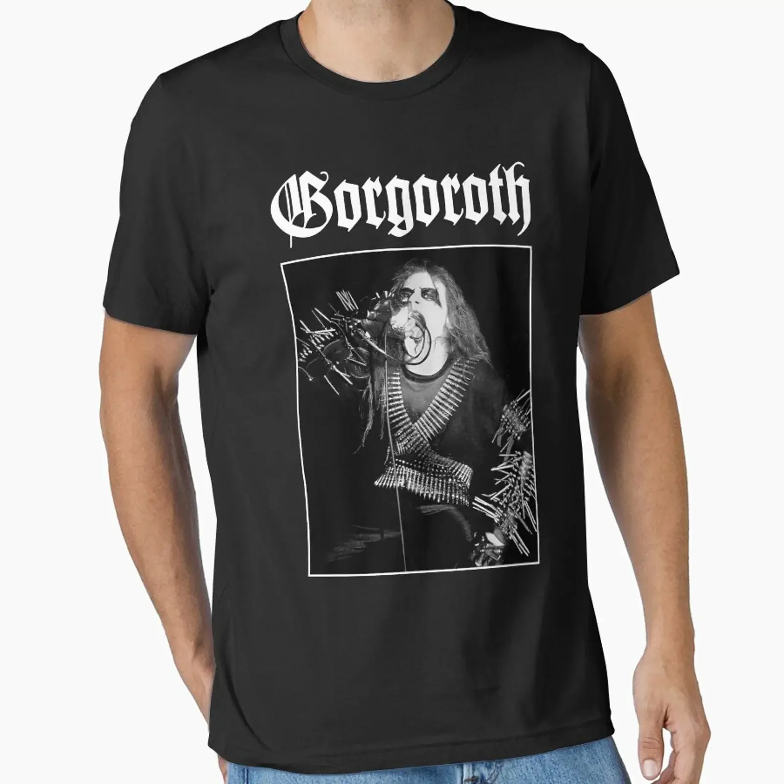 Vorschau des Gorgoroth Pest Black Metal Artwerks, erstellt und verkauft von Flame vintage Washed homme. Weiche Grafik, bequem.
