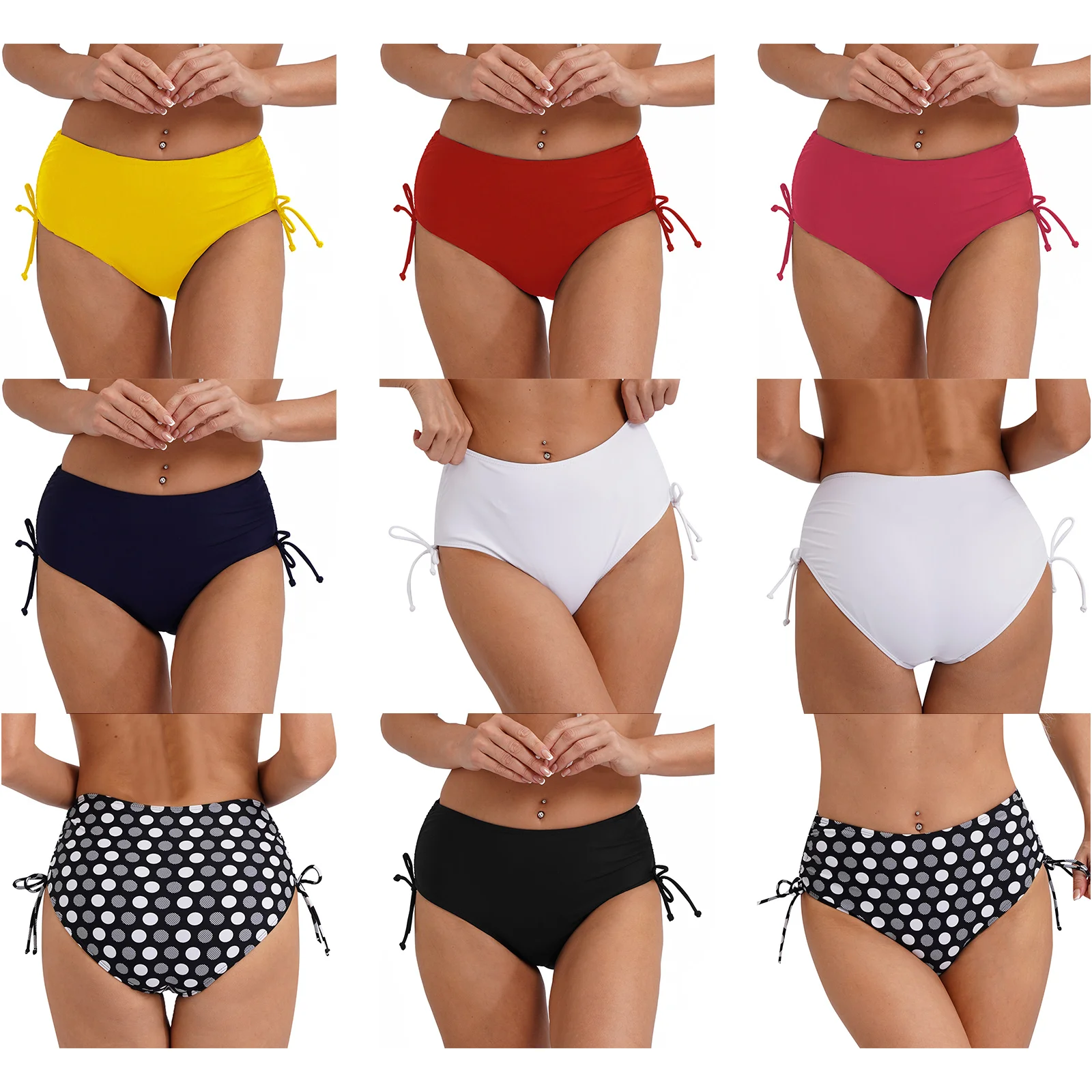 Bandaż w kropki Basic Bikini Tanga brazylijskie Bikini kobiet Boyshort 2024 seksowne stroje kąpielowe strój kąpielowy kobiety dolny kostium kąpielowy