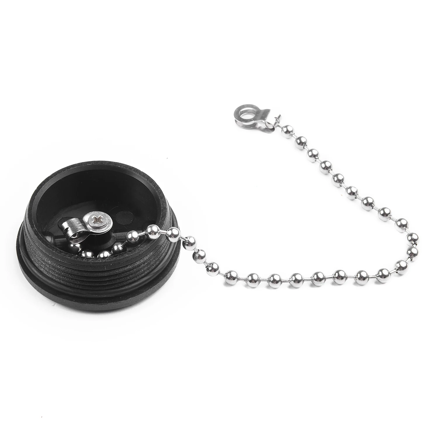 Sleek Design 38mm Hose Boat Deck Fill Replacement Cap Complete with a Strong Stainless Steel Chain and Extra Key