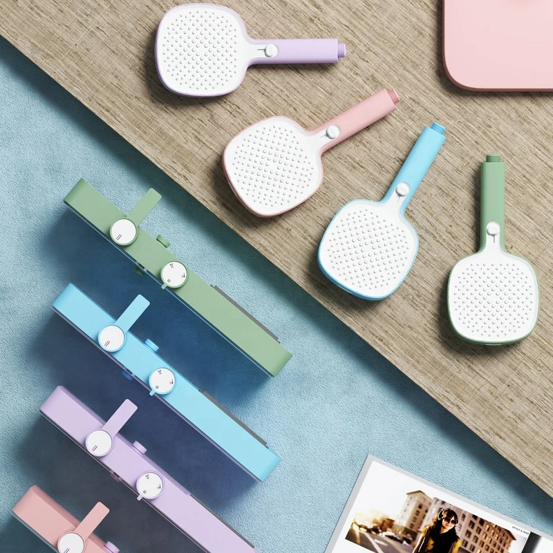 Neues Design High-End-Thermostat-Duschset Badewanne Messing Badezimmer Duschsystem Heiß Kalt Mischen Rosa Duscharmatur-Sets