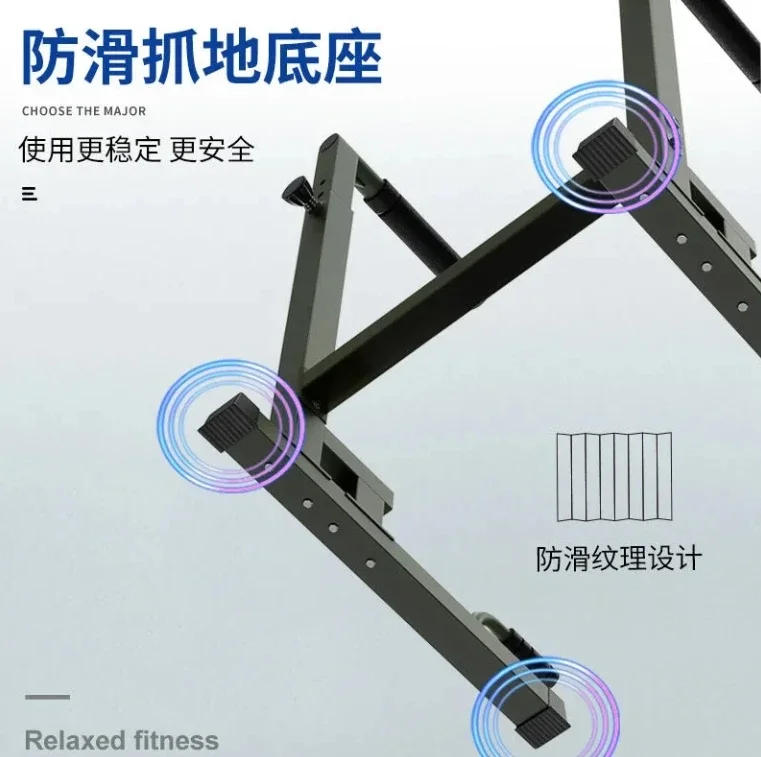 Gym Horizontal Chin Up Station Body Workout Dip Stand Parallel Bars Fitness Equalizer Bar