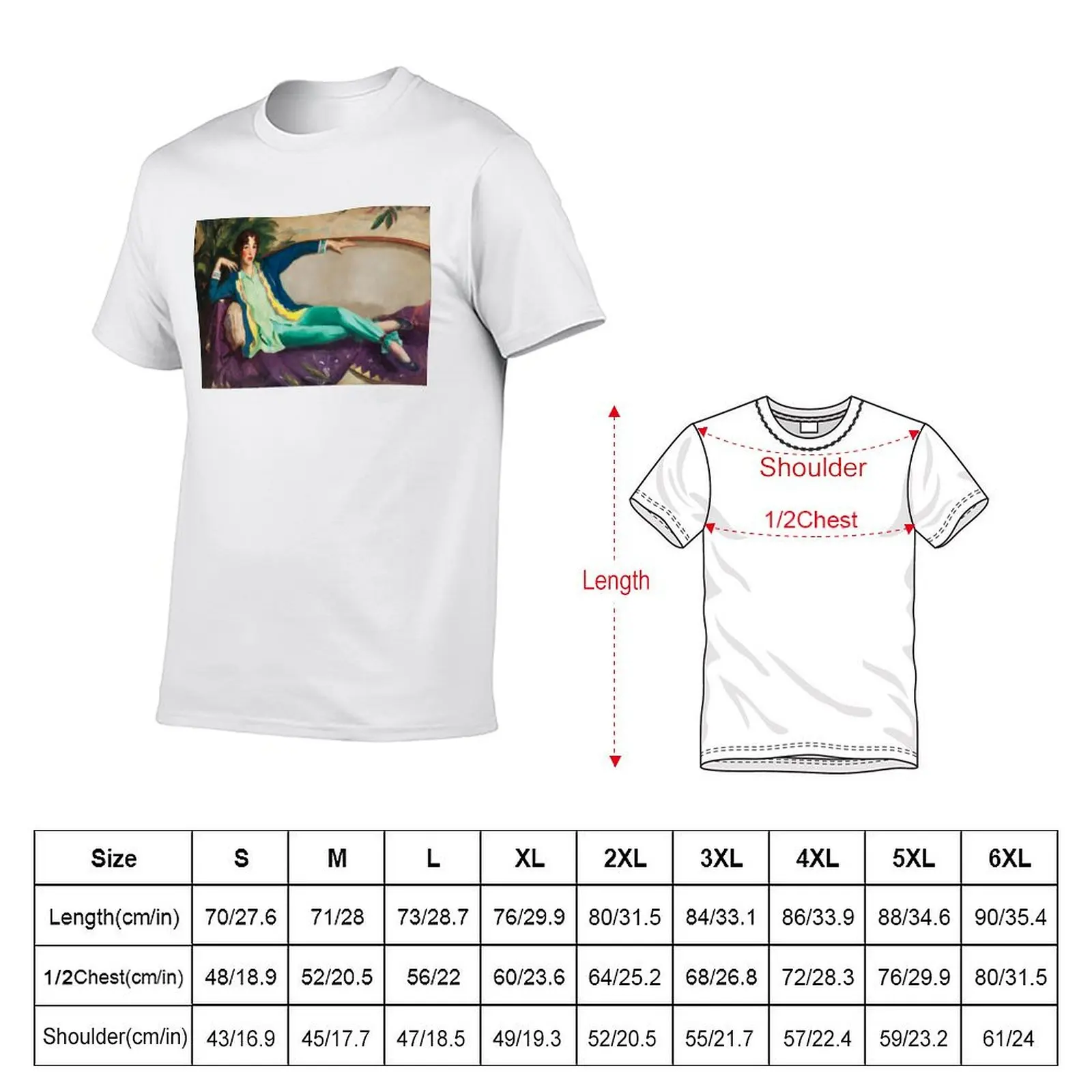 Robert Henri Gertrude Vanderbilt Whitney T-Shirt Trendy Print Short Sleeve T-Shirt