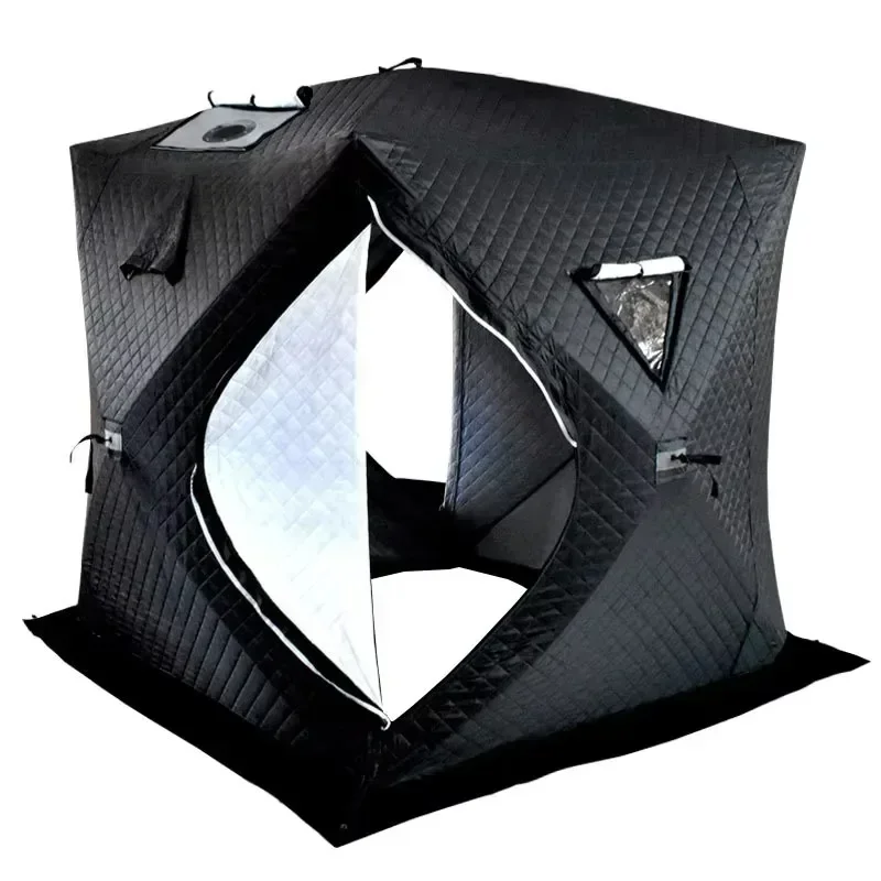 Outdoor 210D 300D Oxford Automatic Pop Up Sauna Tent Ice Fishing Camping Steam House Portable Sauna Tent With Heat Stove Hot Sal