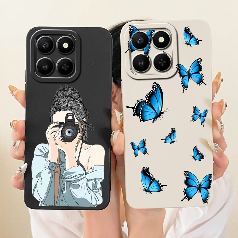 ل الشرف 400 الذكية 5G حالة LGN-NX1 الفاخرة عباد الشمس ريشة رسمت غطاء لينة حافظة هاتف من البولي يوريثان ل الشرف X7d 4G HonorX7d 5G أكياس #3