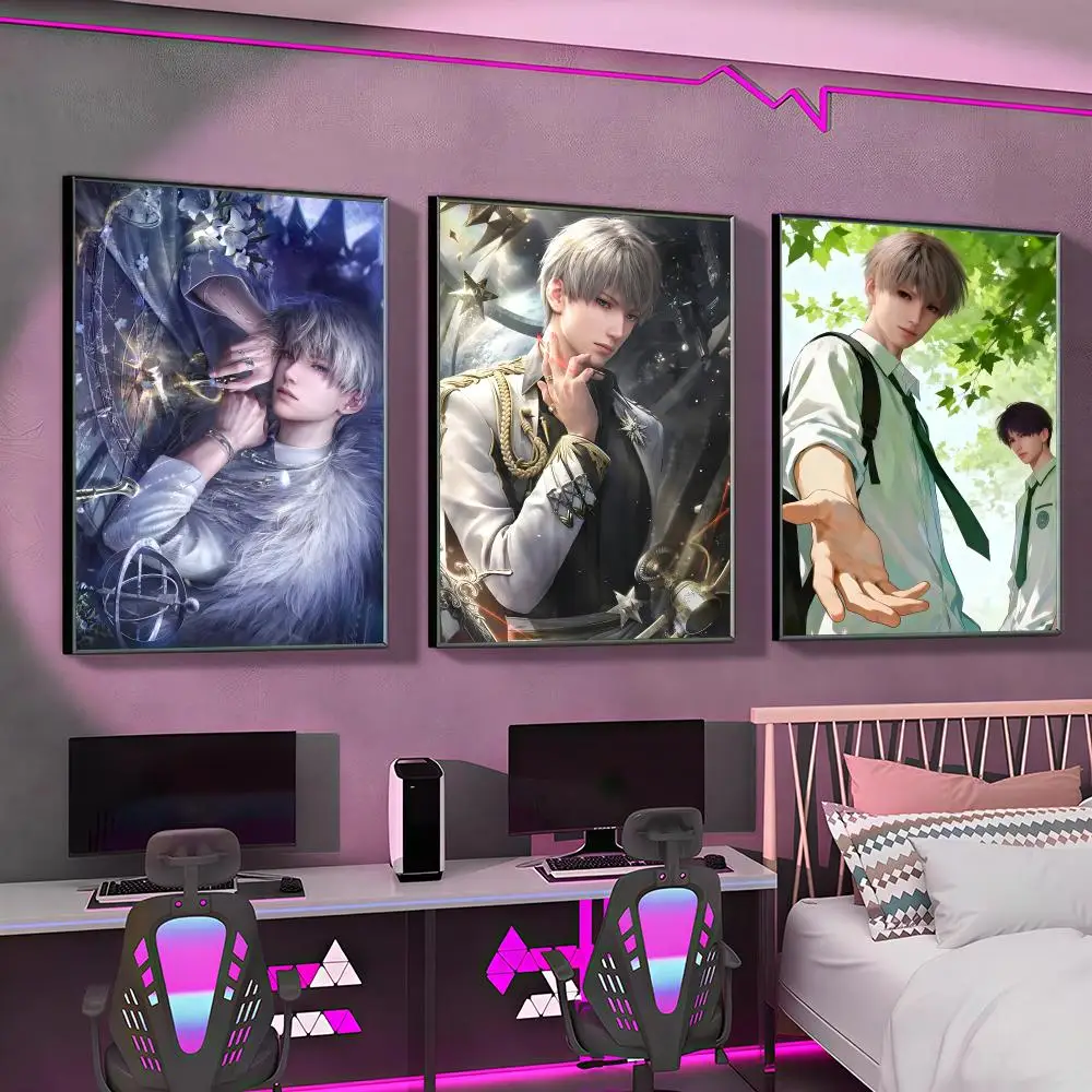 Xavier Love and deepspace Poster Versatile HD Waterproof Wall Art Self-Adhesive Decor for Any Space Ideal Gift
