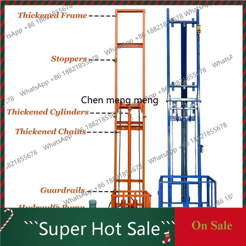 A55 Electric Cargo Elevator Lift Heavy Goods Warehouse Home Space Loading And Unloading Home Workshop Small Lifting Platform