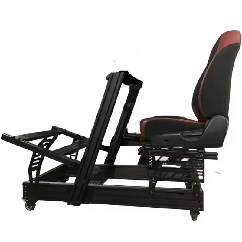 Play Game Racing Cockpit Simulator Angled Simulation Sim Racing Rig By Aluminum Profile Frame