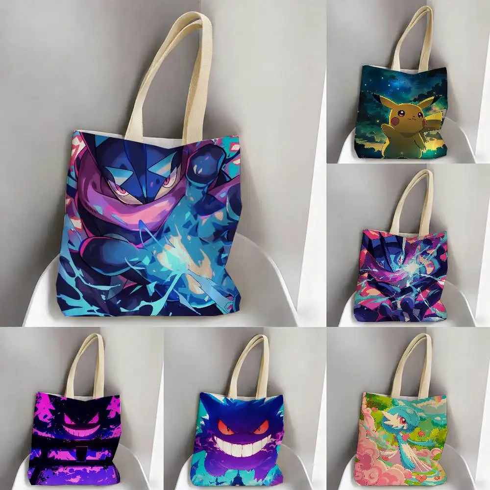bolsas-de-armazenamento-pokemon-nurse-joy-bolsa-de-viagem-bolsa-de-ombro-para-praia-verao-reutilizavel-sacola-de-compras-arte-de-anime