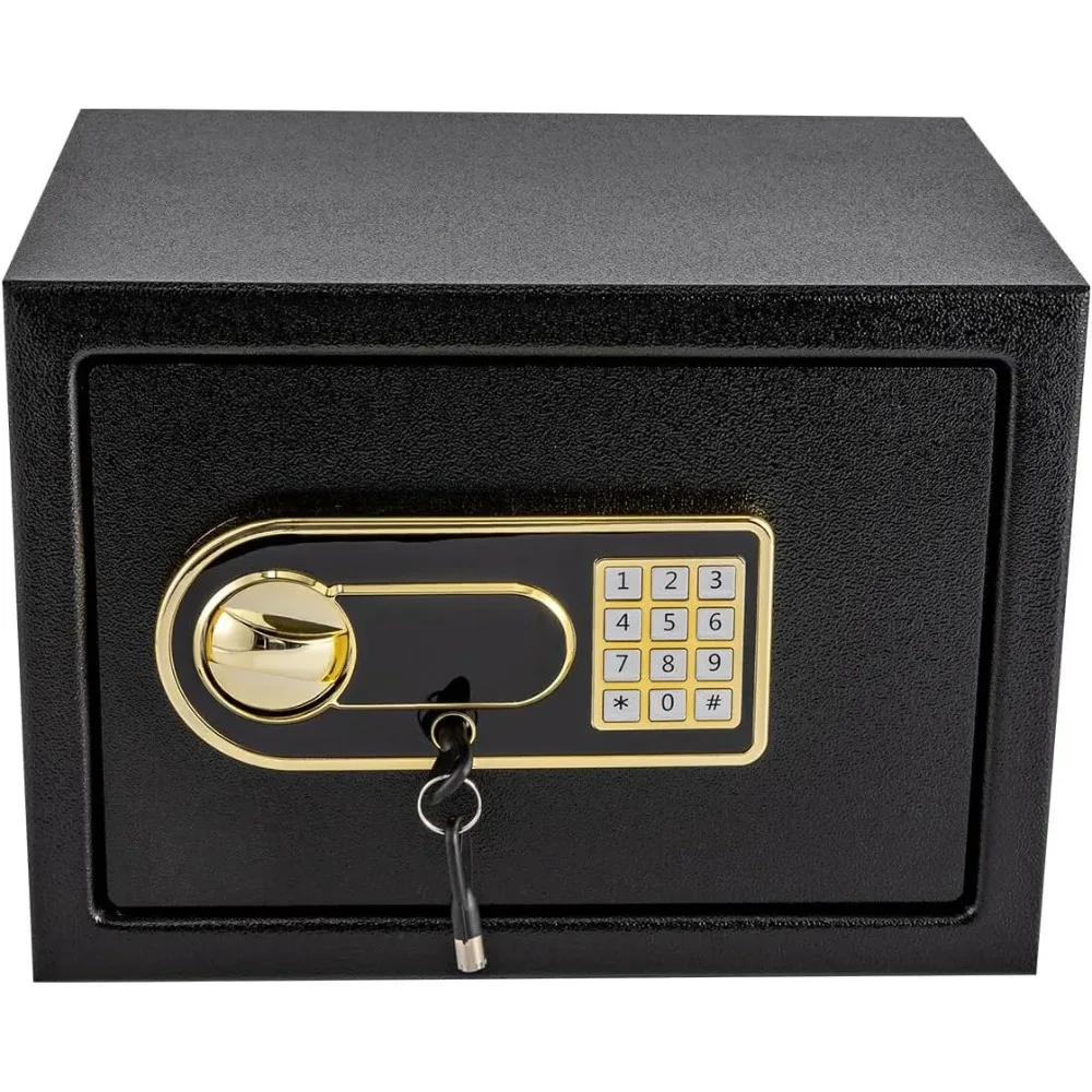 25L Safe, Furniture Safe, Digital Safe W/ Key& Password for Storing Cash, Watches& Valuable Items