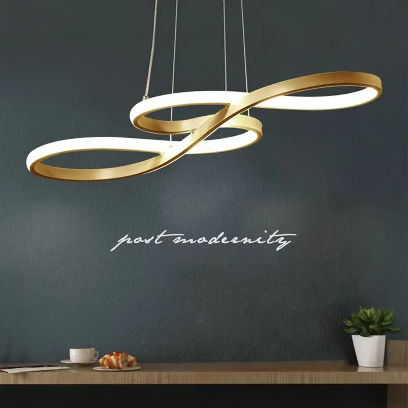 Modern LED Pendant Lamps Bar Kitchen Table Dinning Room Nordic Suspended Hanging Lighting LED Chandelier Light for Bedroom Aisle
