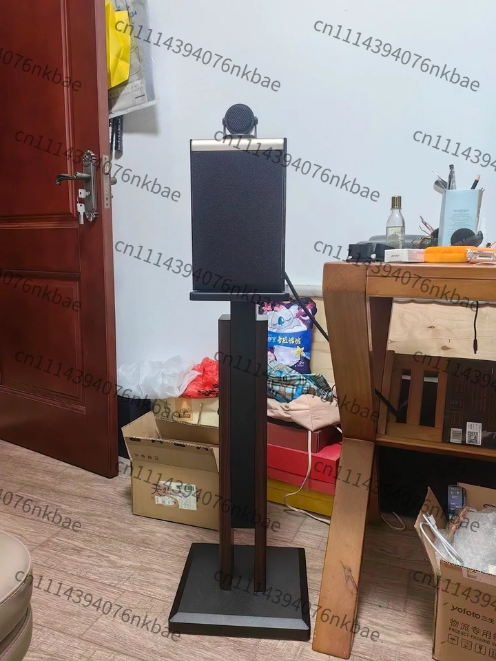Solid Wood Floor HIFI Speaker Stand, Adjustable Bookshelf Audio Rack Surround Speaker Mount Holder