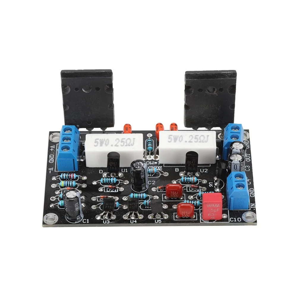 Easy Installation 2SC5200+2SA1943 Power Amplifier Board Low Noise 100W Amp Board Speaker Circuit Protection Board DIY Assembly view 5